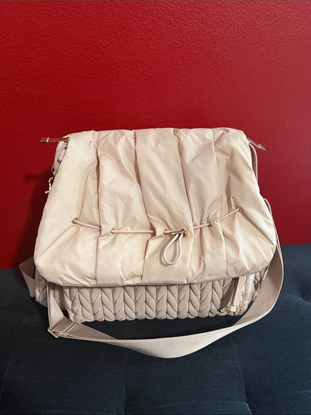 Happy Diaper Bag Pink with Straps